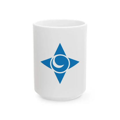Flag of Noda Iwate (Japan) White Coffee Mug 15oz - Go Mug Yourself