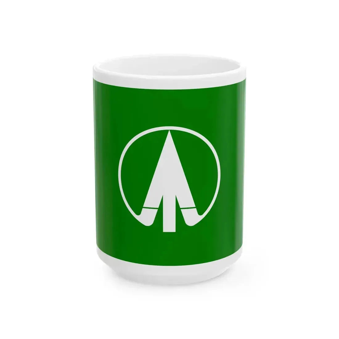 Flag of Nogi Tochigi (Japan) White Coffee Mug 15oz - Go Mug Yourself