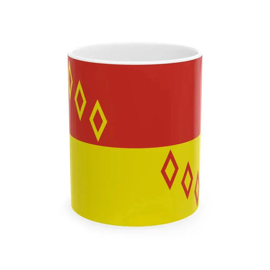 Flag of Noginsky rayon Moscow oblast (Russia) White Coffee Mug 11oz - Go Mug Yourself