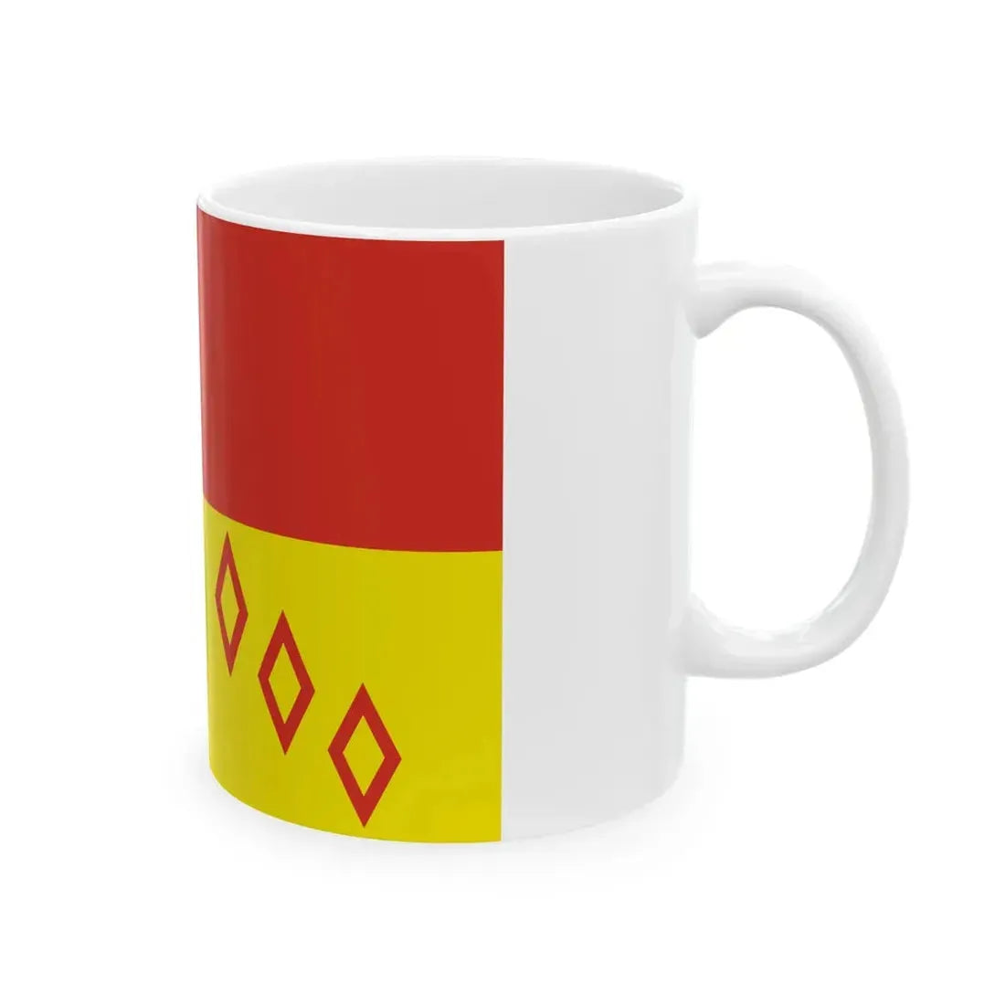Flag of Noginsky rayon Moscow oblast (Russia) White Coffee Mug - Go Mug Yourself