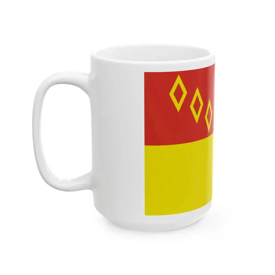 Flag of Noginsky rayon Moscow oblast (Russia) White Coffee Mug - Go Mug Yourself