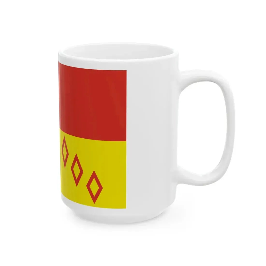 Flag of Noginsky rayon Moscow oblast (Russia) White Coffee Mug - Go Mug Yourself