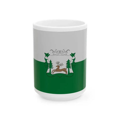 Flag of Nograd (Hungary) White Coffee Mug 15oz - Go Mug Yourself