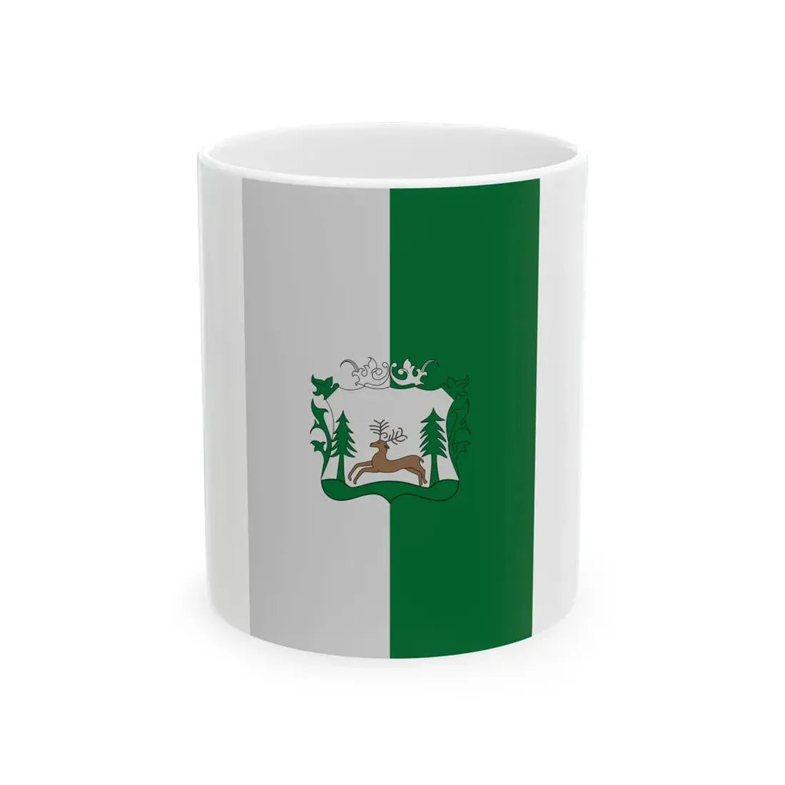 Flag of Nograd vertical (Hungary) White Coffee Mug 11oz - Go Mug Yourself