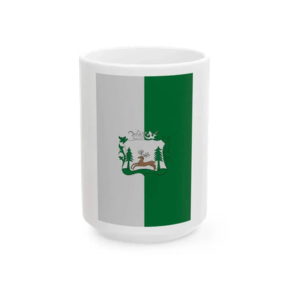 Flag of Nograd vertical (Hungary) White Coffee Mug 15oz - Go Mug Yourself
