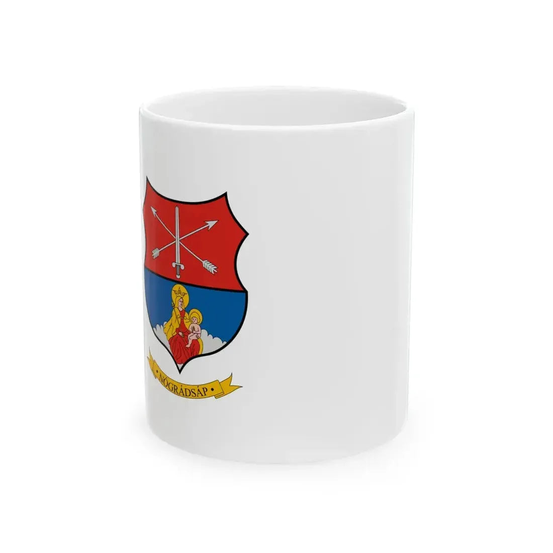 Flag of Nogradsap (Hungary) White Coffee Mug 11oz - Go Mug Yourself