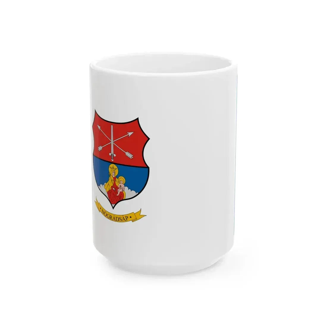 Flag of Nogradsap (Hungary) White Coffee Mug 15oz - Go Mug Yourself