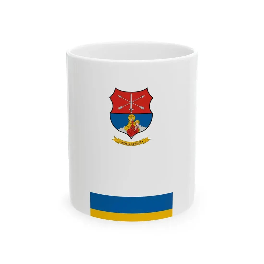 Flag of Nogradsap vertical (Hungary) White Coffee Mug 11oz - Go Mug Yourself
