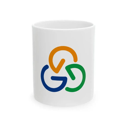 Flag of Nomi Ishikawa (Japan) White Coffee Mug 11oz - Go Mug Yourself