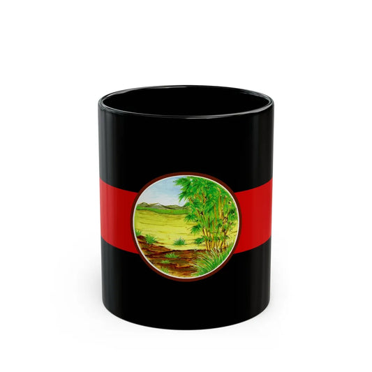Flag of Nong Khai Province Thailand - Black Coffee Mug 11oz - Go Mug Yourself