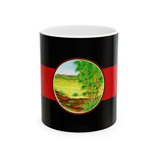 Flag of Nong Khai Province Thailand - White Coffee Mug 11oz - Go Mug Yourself