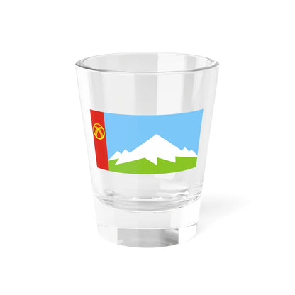 Flag of Nookat District (Kyrgyzstan) Shot Glass 1.5oz 1.5oz - Go Mug Yourself