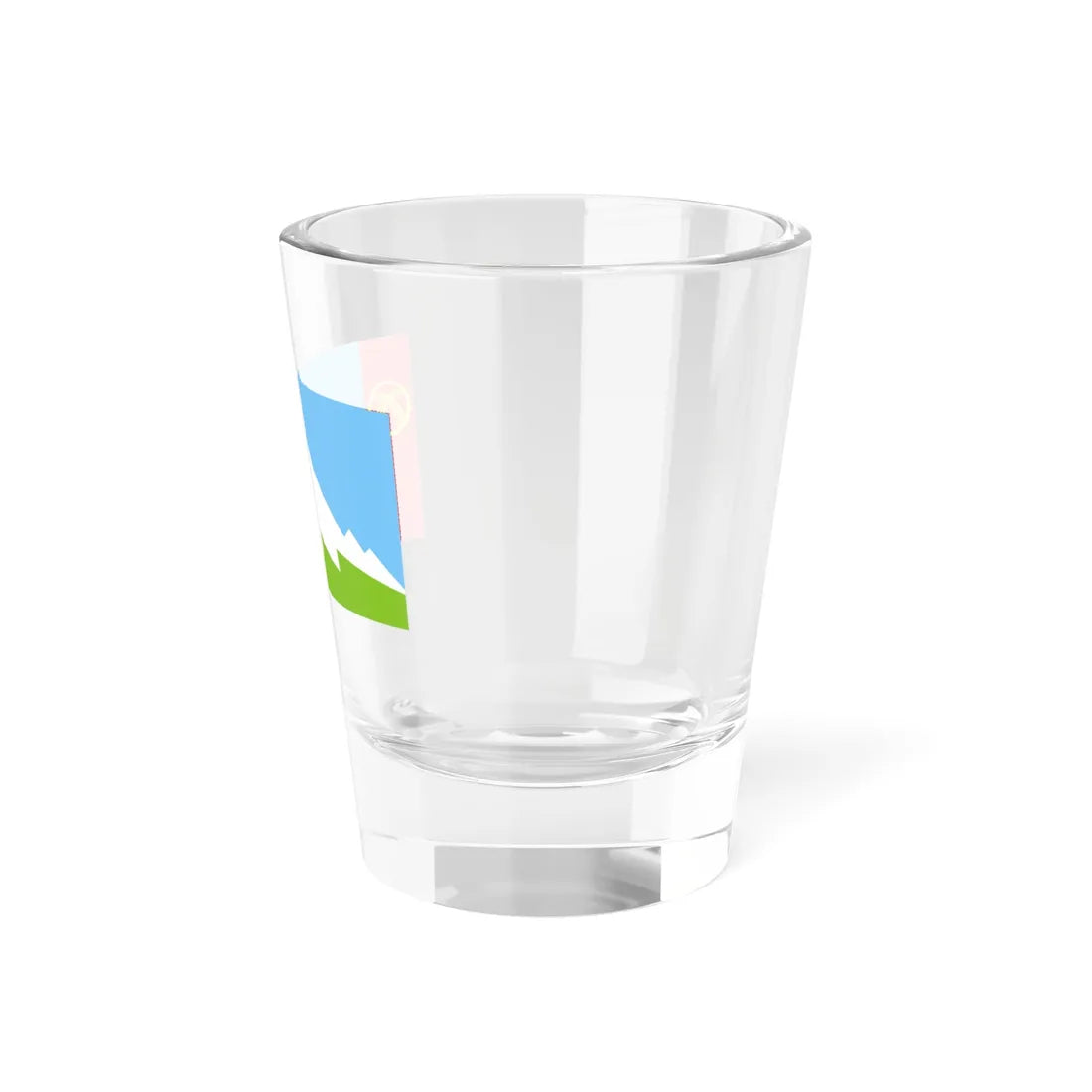 Flag of Nookat District (Kyrgyzstan) Shot Glass 1.5oz - Go Mug Yourself