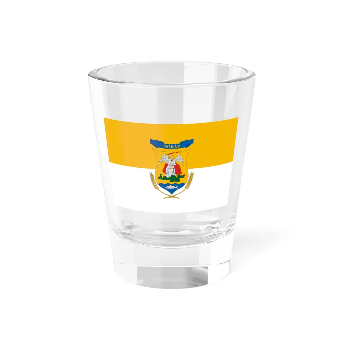 Flag of Norap (Hungary) Shot Glass 1.5oz 1.5oz - Go Mug Yourself