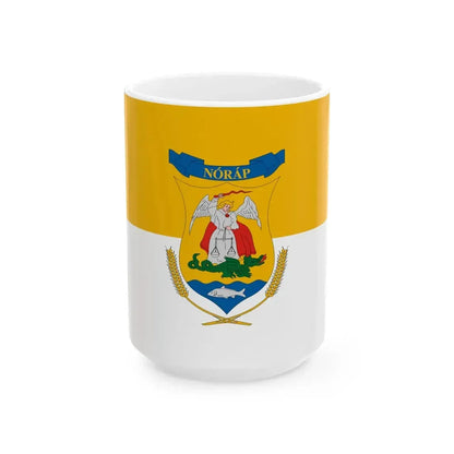 Flag of Norap (Hungary) White Coffee Mug 15oz - Go Mug Yourself