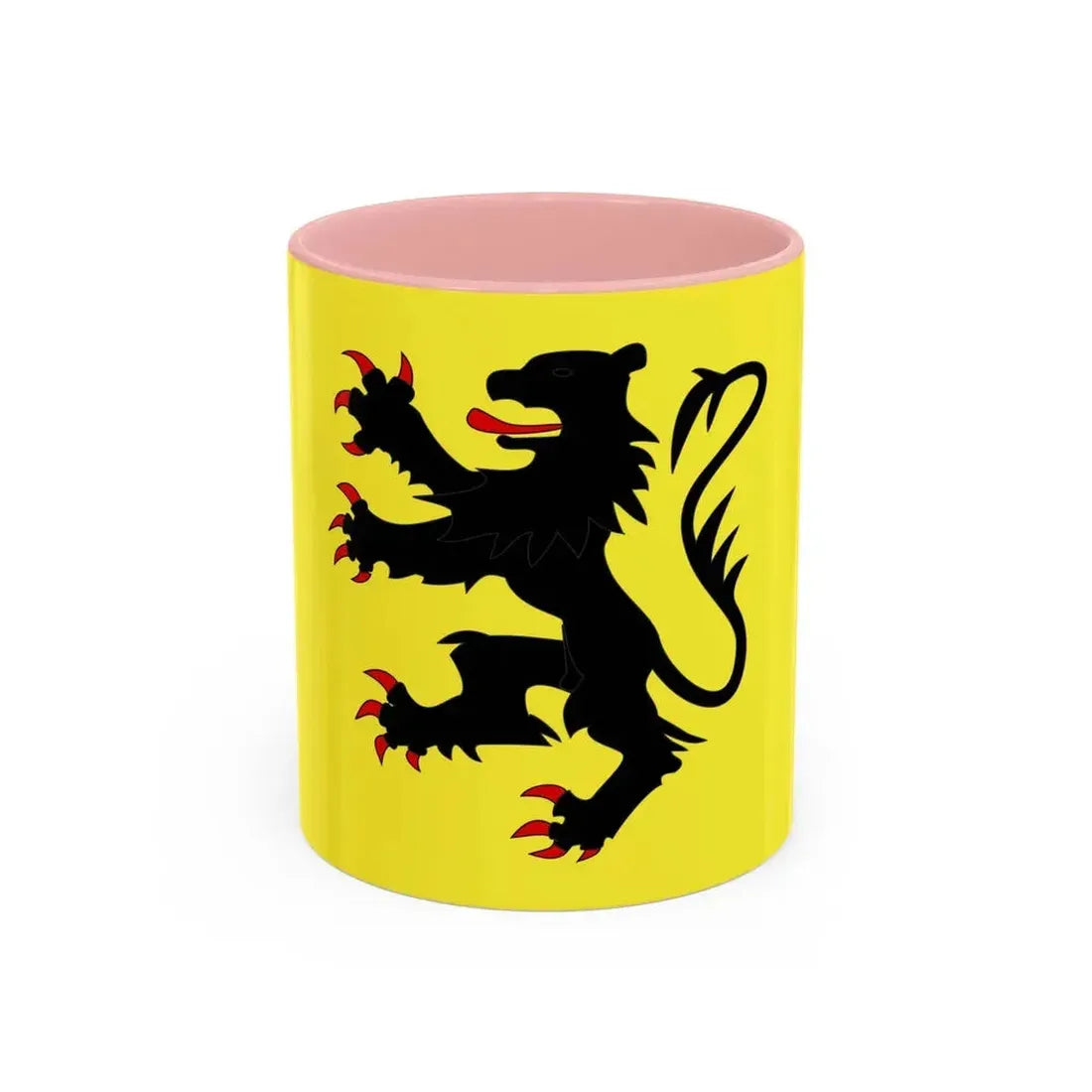 Flag of Nord France 2 - Accent Coffee Mug 11oz Pink - Go Mug Yourself