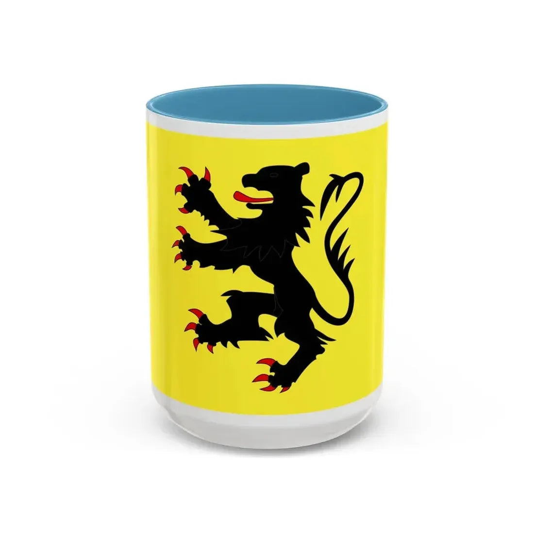 Flag of Nord France 2 - Accent Coffee Mug 15oz Light Blue - Go Mug Yourself