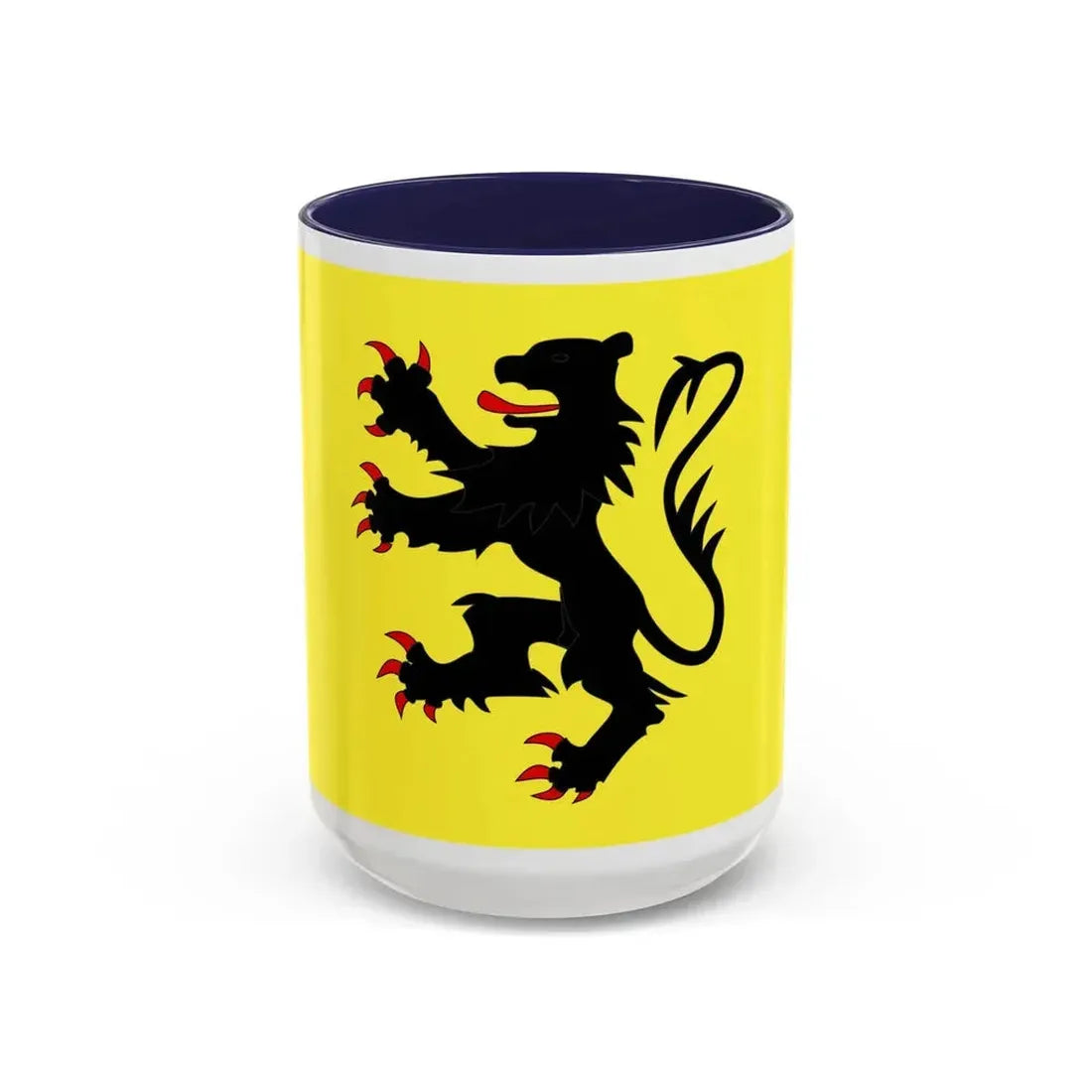 Flag of Nord France 2 - Accent Coffee Mug 15oz Navy - Go Mug Yourself