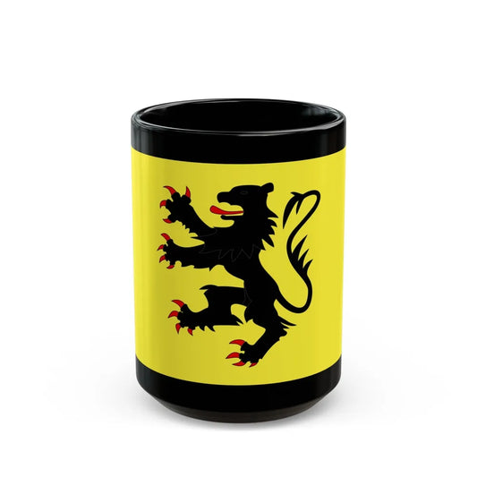 Flag of Nord France 2 - Black Coffee Mug-15oz-Go Mug Yourself