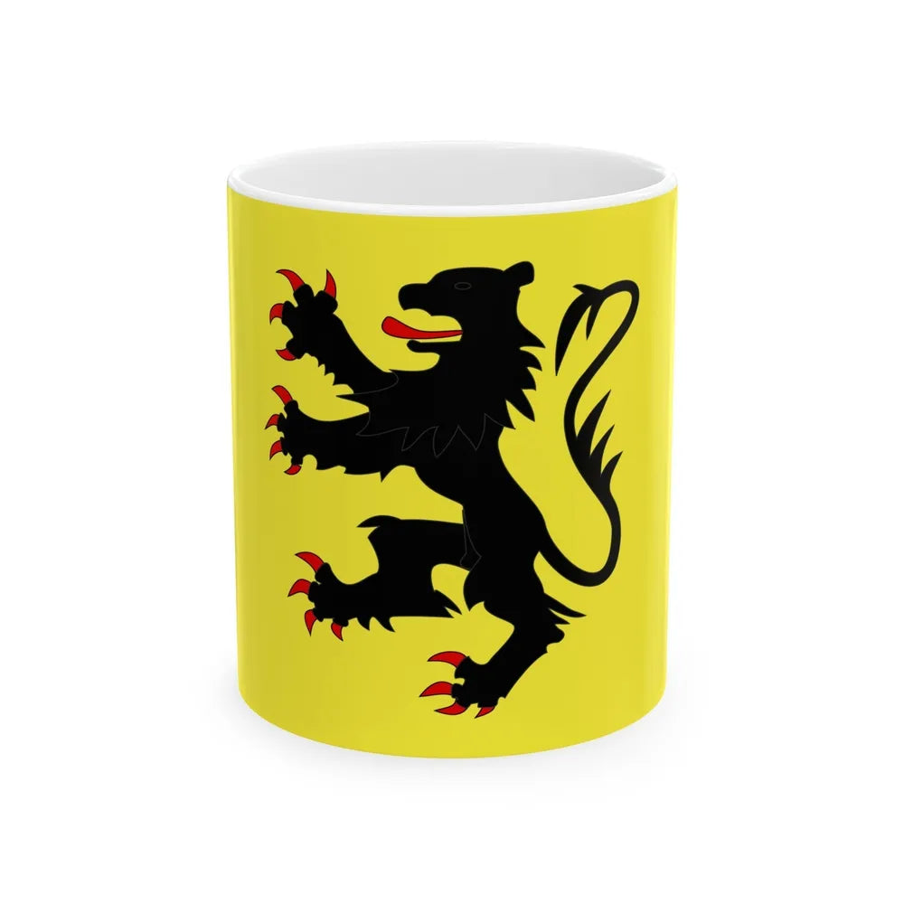 Flag of Nord France 2 - White Coffee Mug-11oz-Go Mug Yourself