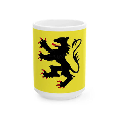 Flag of Nord France 2 - White Coffee Mug 15oz - Go Mug Yourself