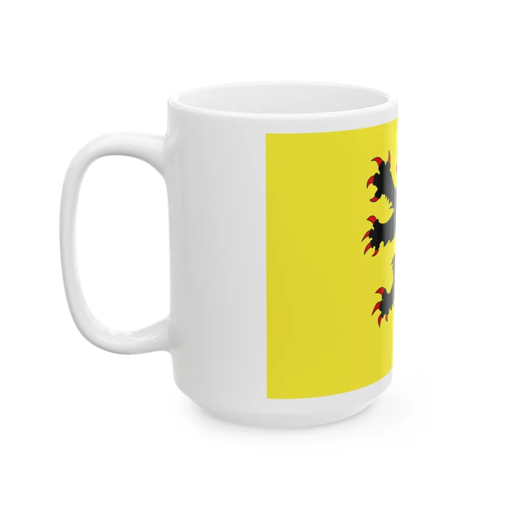 Flag of Nord France 2 - White Coffee Mug-Go Mug Yourself