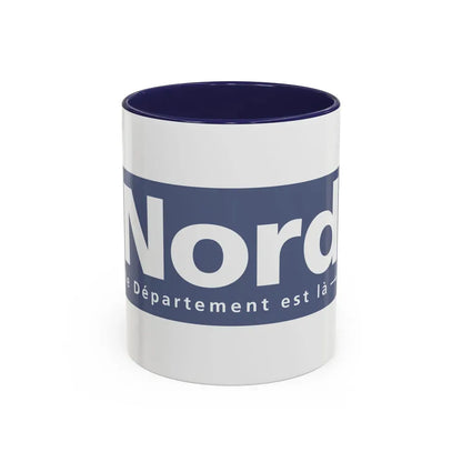 Flag of Nord France - Accent Coffee Mug 11oz Navy - Go Mug Yourself