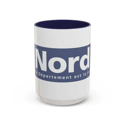 Flag of Nord France - Accent Coffee Mug 15oz Navy - Go Mug Yourself