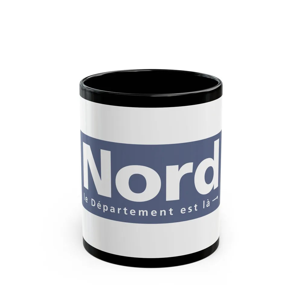 Flag of Nord France - Black Coffee Mug-11oz-Go Mug Yourself