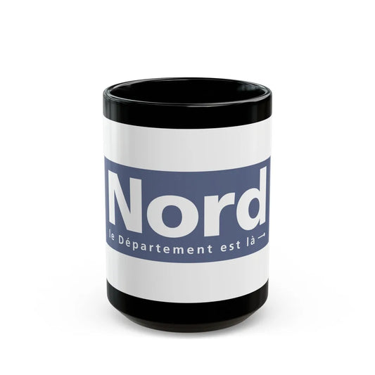 Flag of Nord France - Black Coffee Mug-15oz-Go Mug Yourself