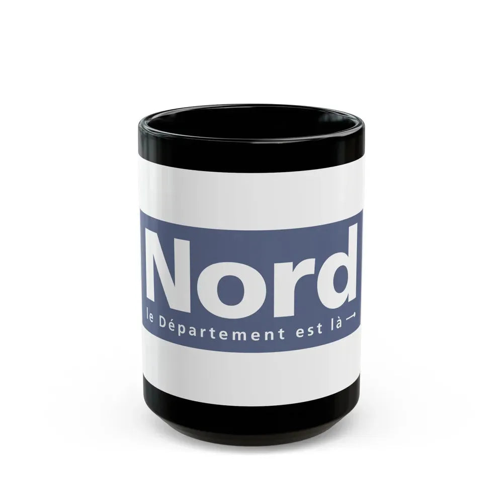 Flag of Nord France - Black Coffee Mug 15oz - Go Mug Yourself