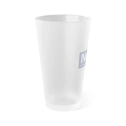 Flag of Nord France - Frosted Pint Glass 16oz - Go Mug Yourself