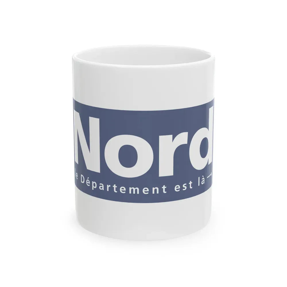 Flag of Nord France - White Coffee Mug 11oz - Go Mug Yourself