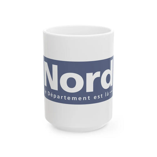 Flag of Nord France - White Coffee Mug-15oz-Go Mug Yourself