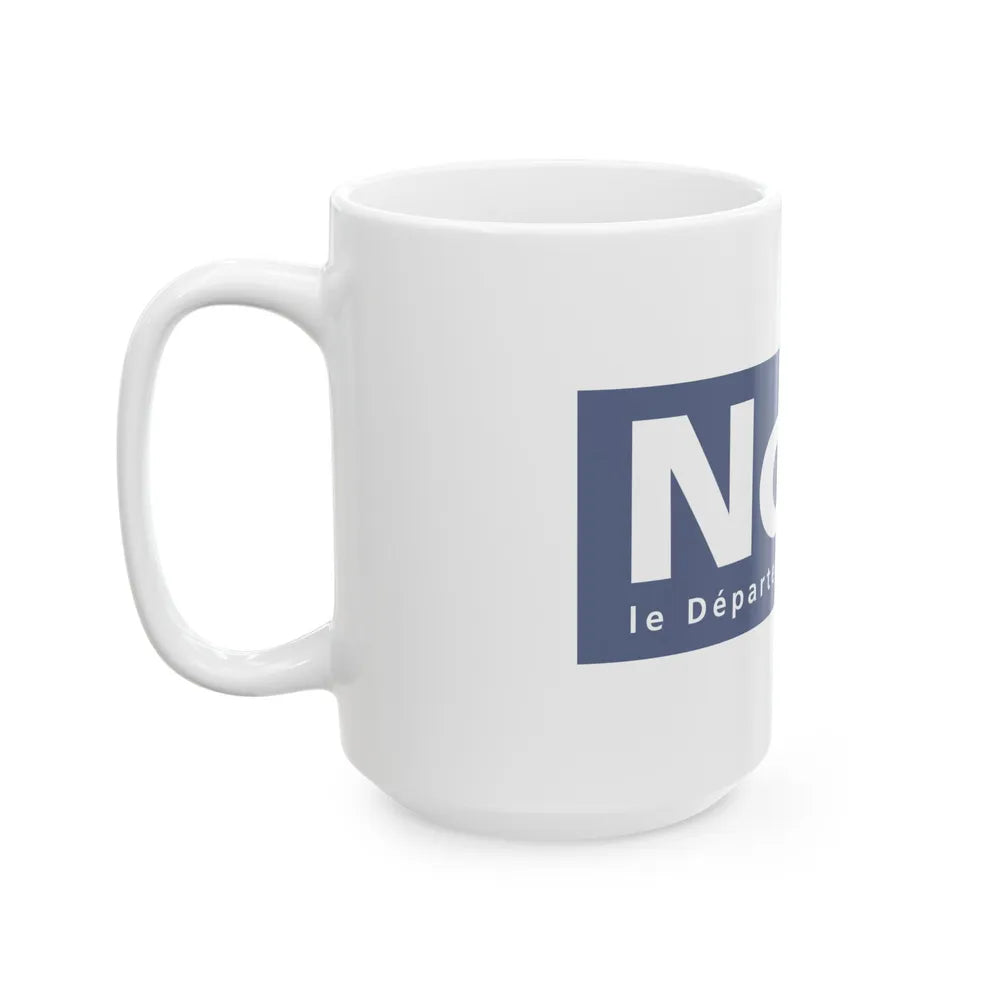 Flag of Nord France - White Coffee Mug-Go Mug Yourself