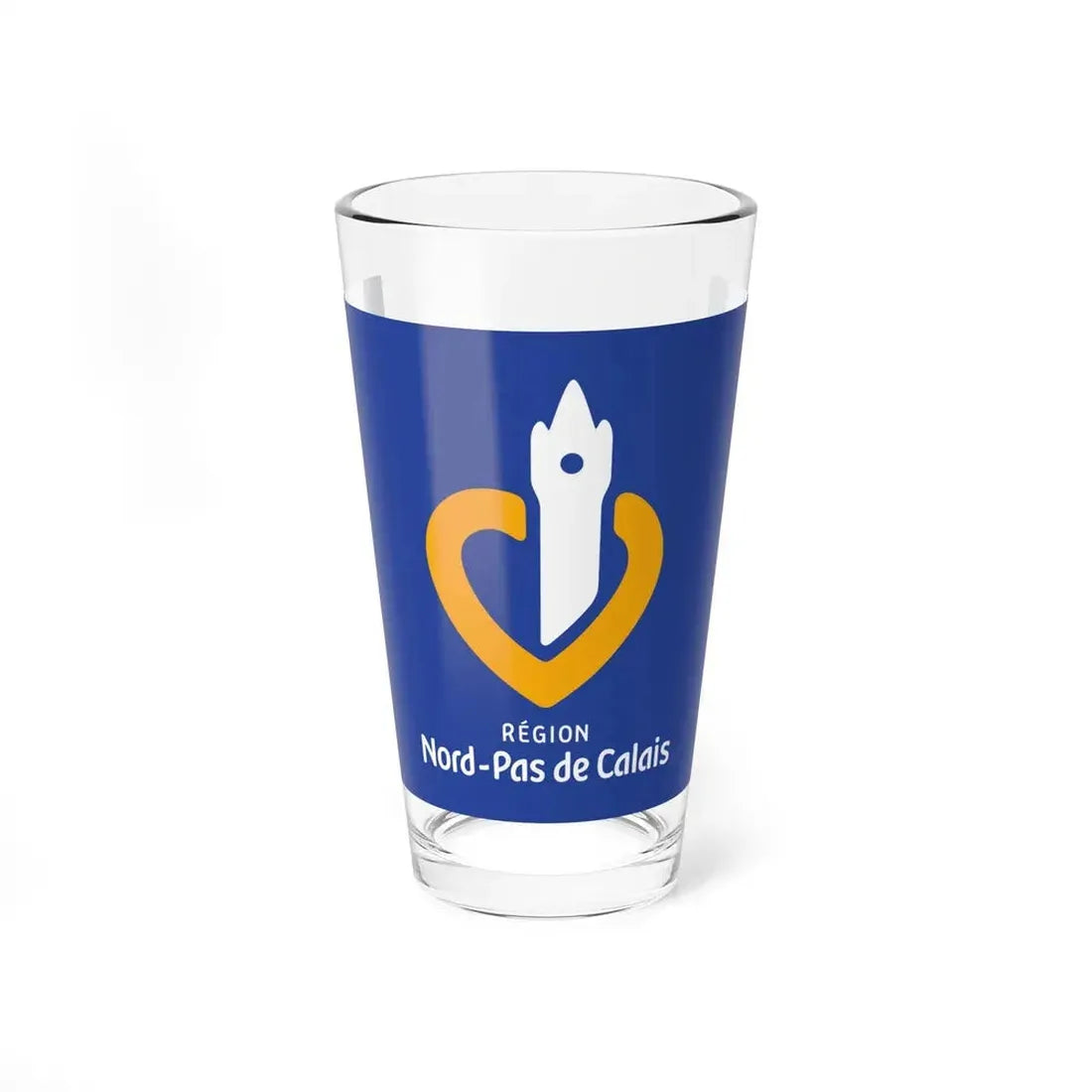 Flag of Nord Pas de Calais France 2 - Pint Glass 16oz 16oz - Go Mug Yourself