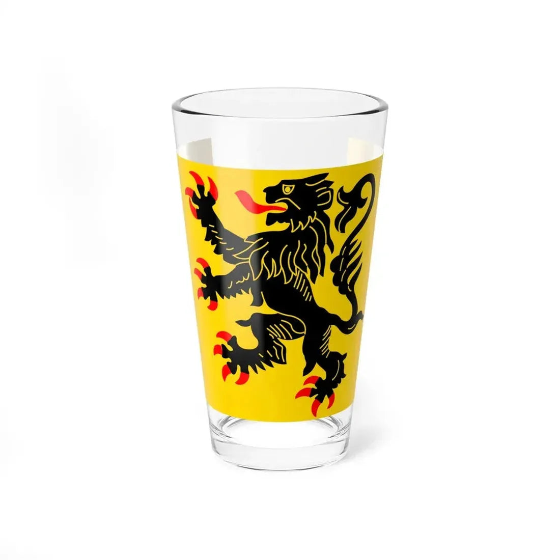 Flag of Nord Pas de Calais France - Pint Glass 16oz 16oz - Go Mug Yourself