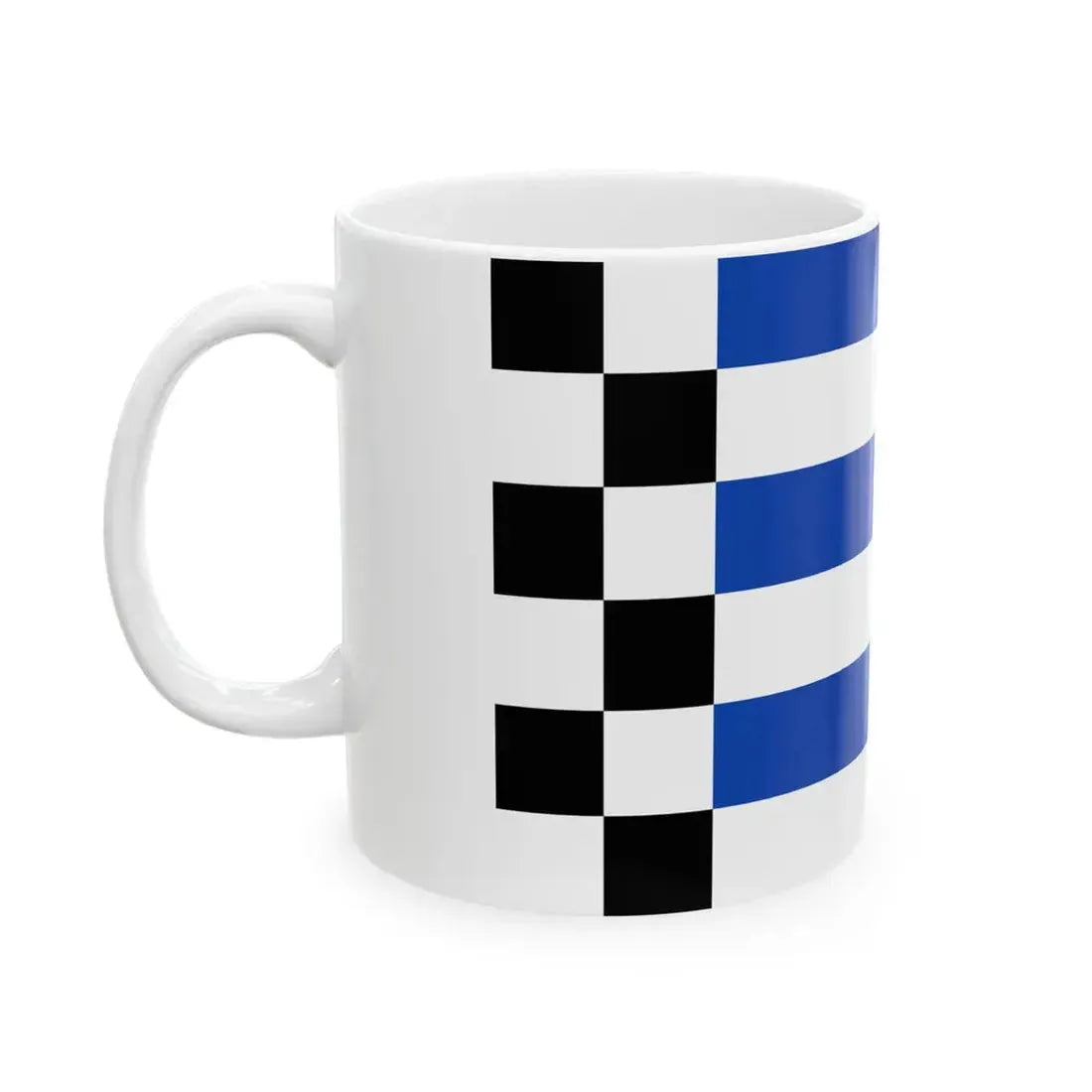 Flag of Norderney (Germany) White Coffee Mug - Go Mug Yourself