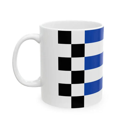 Flag of Norderney (Germany) White Coffee Mug - Go Mug Yourself