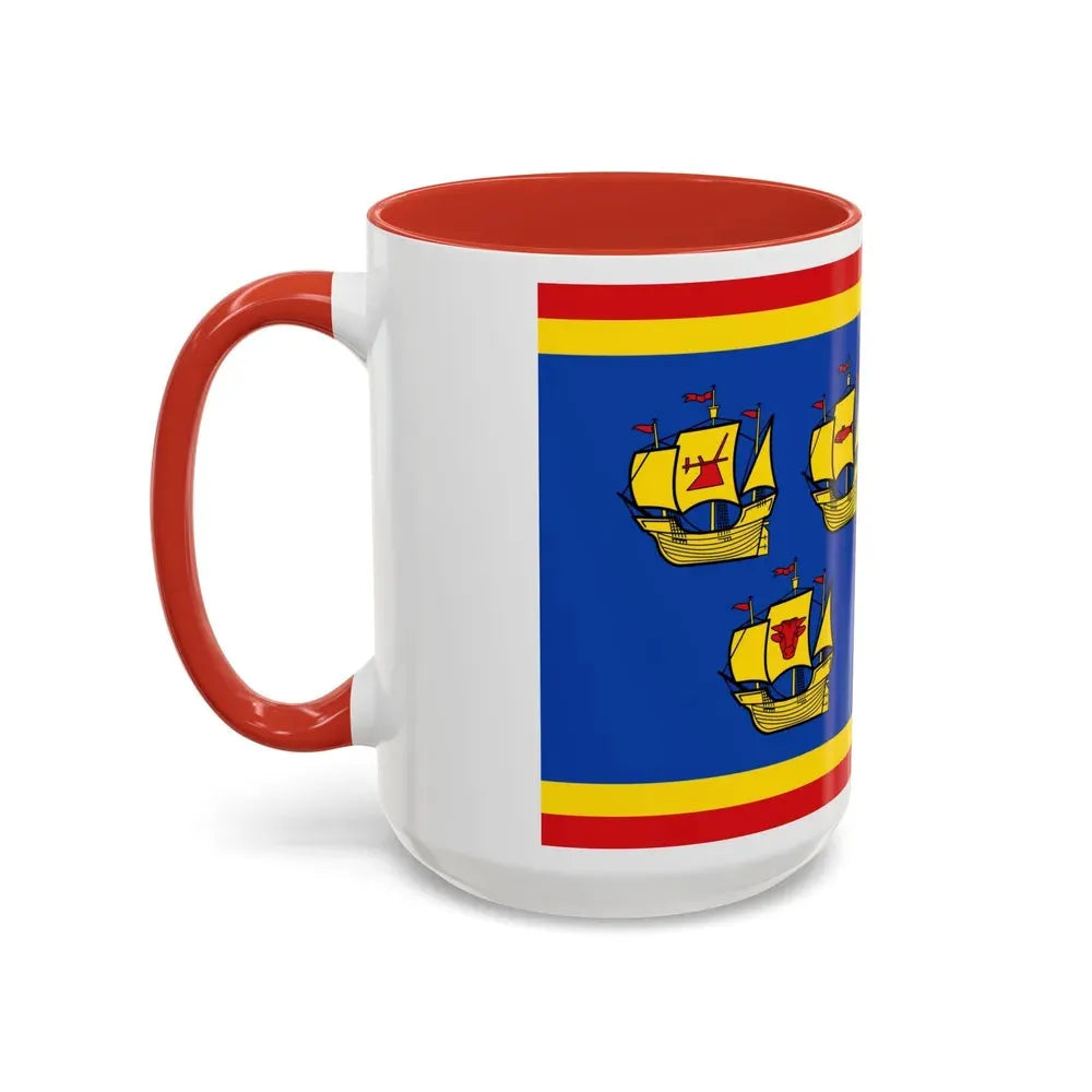 Flag of Nordfriesland Germany - Accent Coffee Mug - Go Mug Yourself