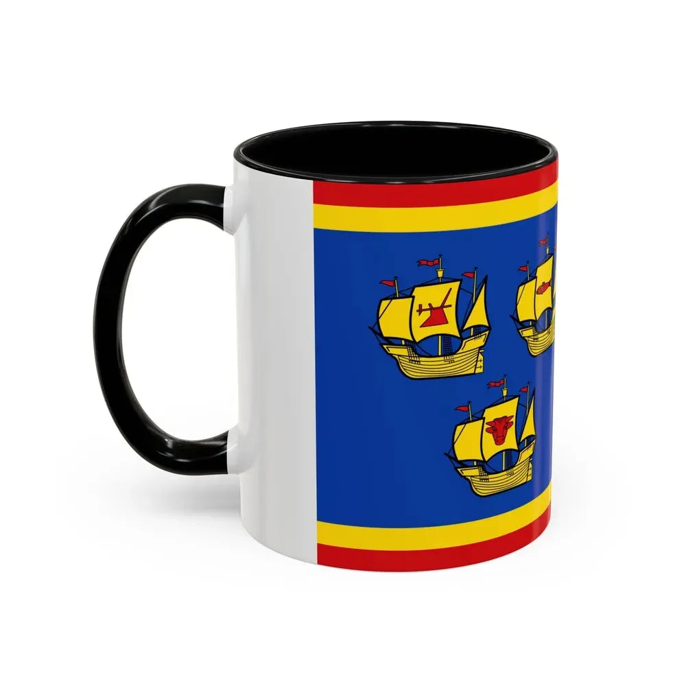 Flag of Nordfriesland Germany - Accent Coffee Mug - Go Mug Yourself
