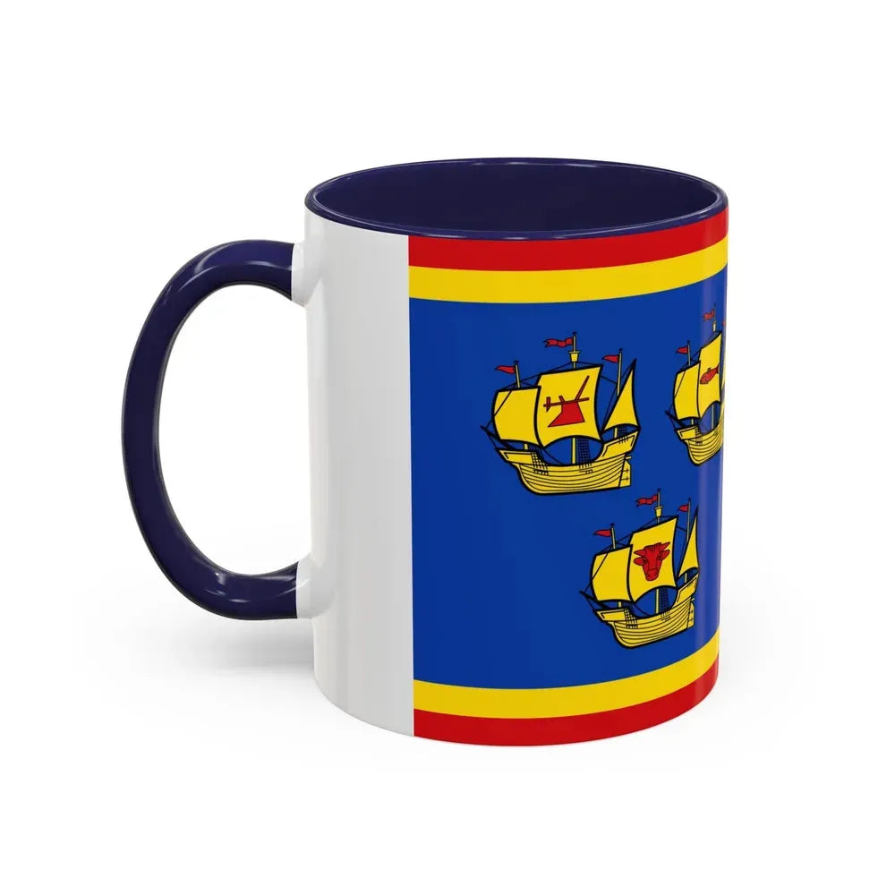Flag of Nordfriesland Germany - Accent Coffee Mug - Go Mug Yourself