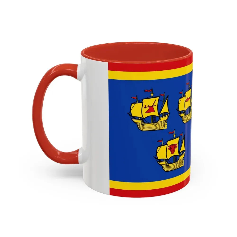 Flag of Nordfriesland Germany - Accent Coffee Mug - Go Mug Yourself