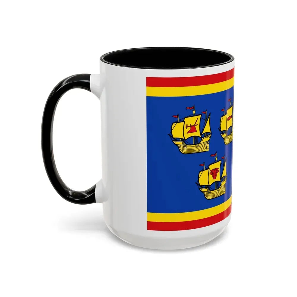 Flag of Nordfriesland Germany - Accent Coffee Mug - Go Mug Yourself
