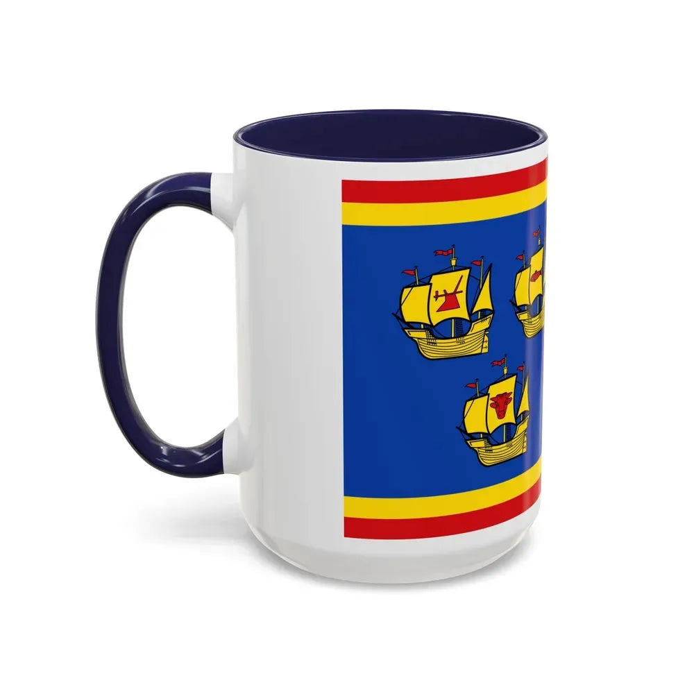 Flag of Nordfriesland Germany - Accent Coffee Mug - Go Mug Yourself