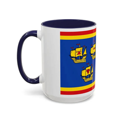 Flag of Nordfriesland Germany - Accent Coffee Mug - Go Mug Yourself