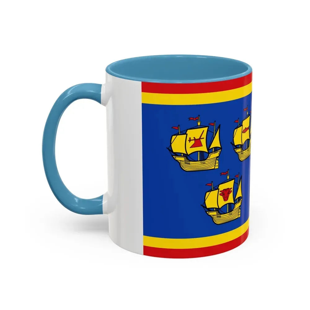 Flag of Nordfriesland Germany - Accent Coffee Mug - Go Mug Yourself