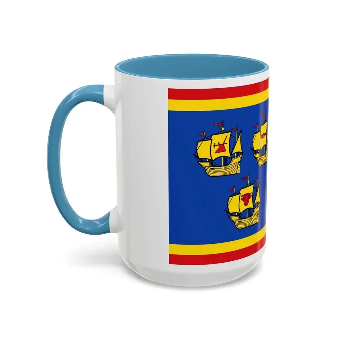 Flag of Nordfriesland Germany - Accent Coffee Mug - Go Mug Yourself