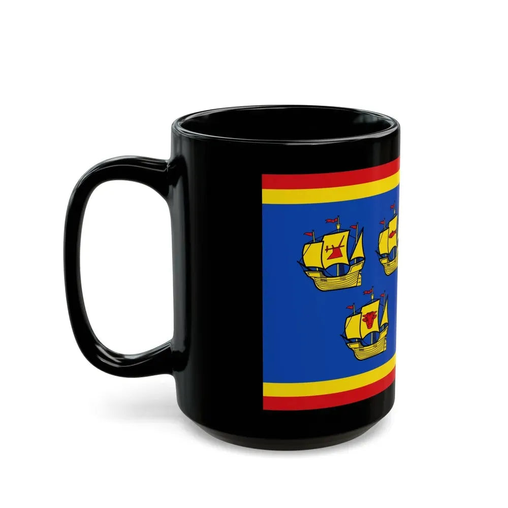 Flag of Nordfriesland Germany - Black Coffee Mug - Go Mug Yourself