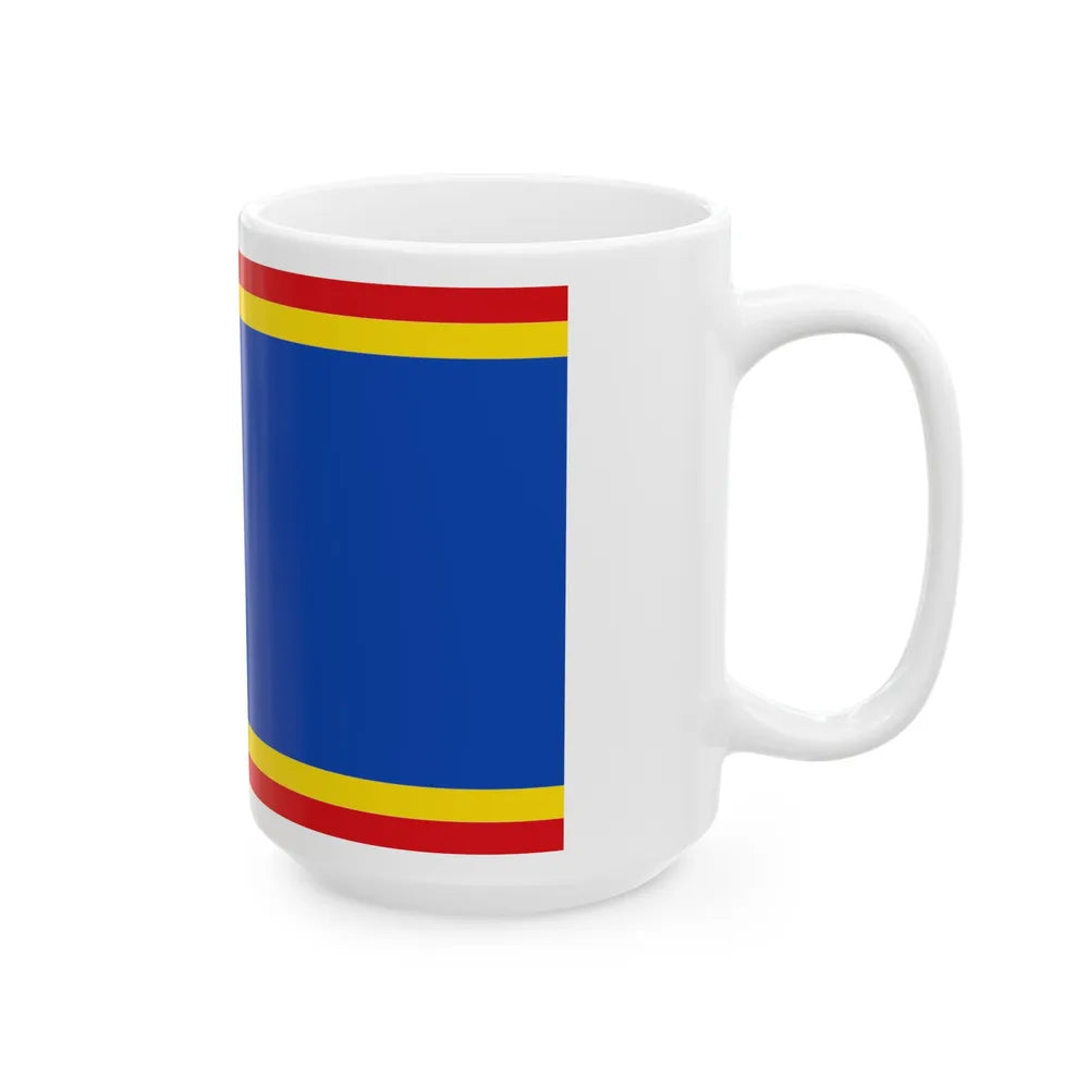 Flag of Nordfriesland Germany - White Coffee Mug-Go Mug Yourself